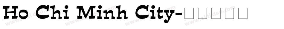 Ho Chi Minh City字体转换